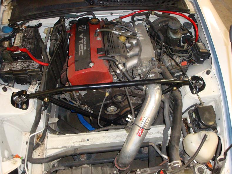HONDA S2000 AP1/2 MEGAN RACING FRONT X-BAR 4-POINTS BLUE - 4
