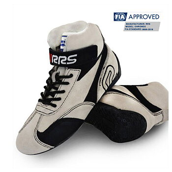 RRS WHITE RACING BOOTS - FIA 8856-2018