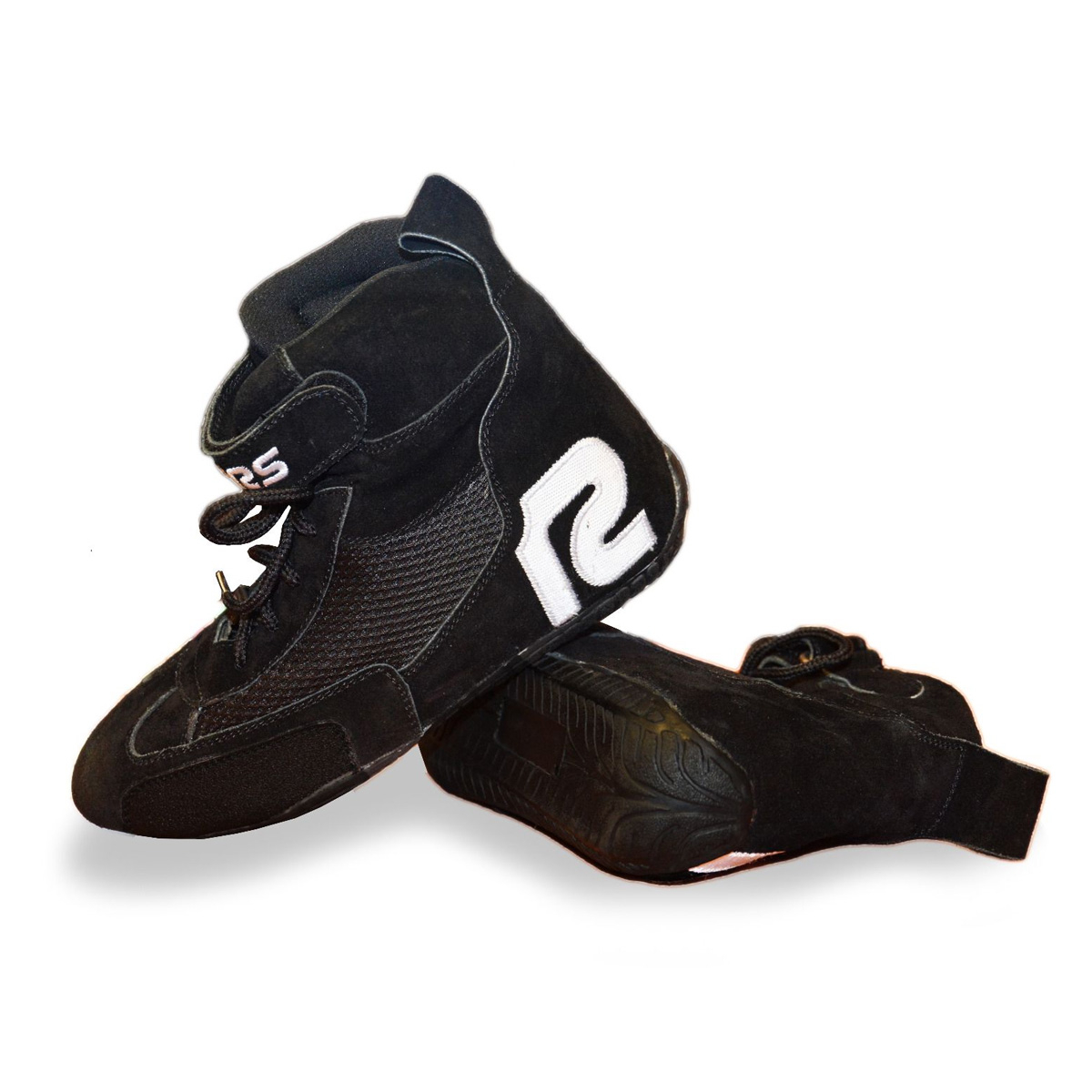 BLACK BOOTS SHOES NON FIA