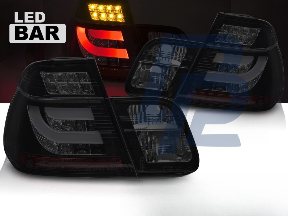 LED Tail Lights Black/Smoked for BMW E46 2001–2005 Saloon - 2