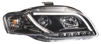AUDI A3 8P 03-08 STRÅLKASTARE SET SVARTA