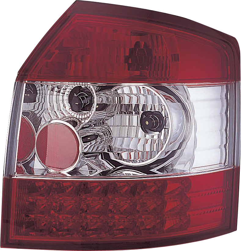 AUDI A4 AVANT 01-04 LED BAKLAMPOR SET RÖDA/KLARA