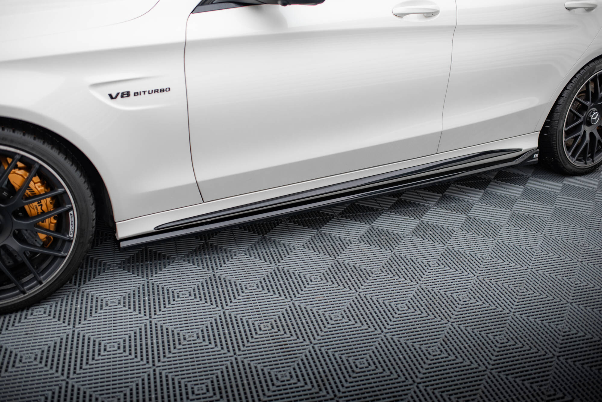 Side Skirts Diffusers V.2 Mercedes-AMG C63 Sedan / Estate W205 / S205 - 3
