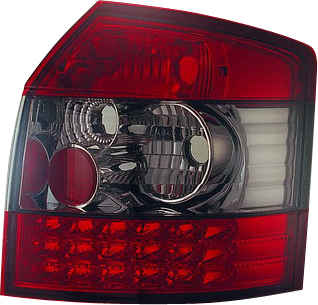 AUDI A4 AVANT 01-04 LED TAILLIGHTS SET RED/SMOKE