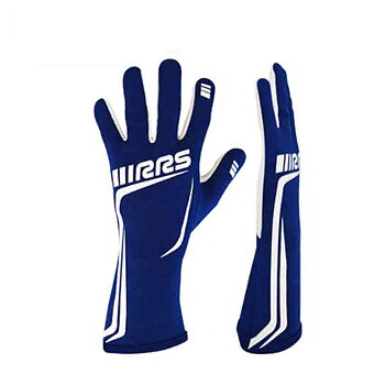 GRIP2 RACING GLOVES - BLUE LOGO WHITE - FIA 8856-2018