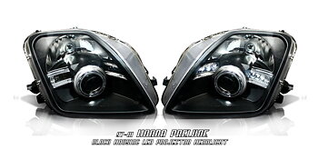 HONDA PRELUDE 97-01 BLACK + LED PROJECTOR G6 HEADLIGHTS