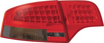 AUDI A4 4D B7 05-08 LED TAILLIGHTS SET RED/SMOKE
