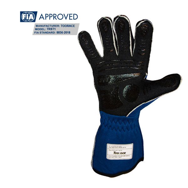 FIA RRS DYNAMIC 2 GLOVES (EXTERNAL SEAMS) - BLUE - FIA 8856-2018 - 4