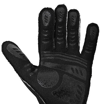 FIA RRS DYNAMIC 3 RACING GLOVES (EXTERNAL SEAMS) BLACK / RED - FIA 8856-2018