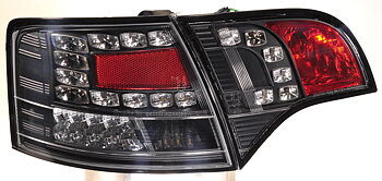 AUDI A4 AVANT B7 05-08 LED TAILLIGHTS SET BLACK
