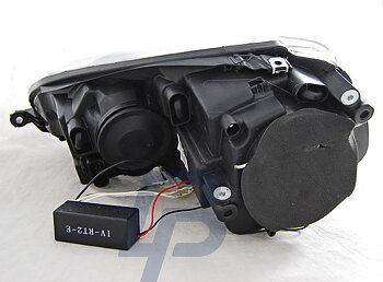 STRÅLKASTARE VW GOLF 5 10.03-09 ANGEL EYES CCFL KROMADE