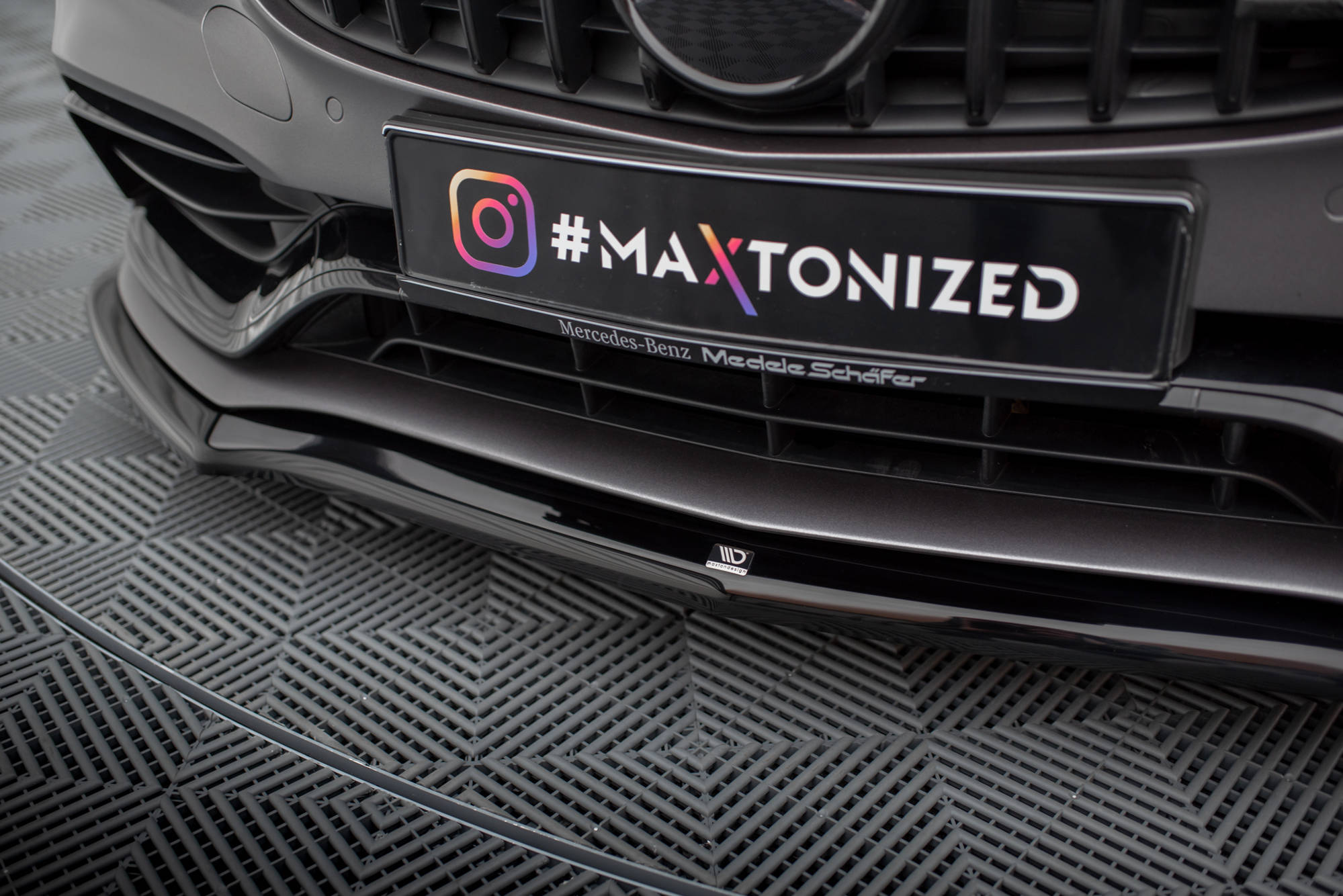 Front Splitter V.1 Mercedes-AMG C63 Sedan / Estate W205 Facelift - 3