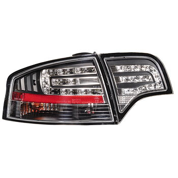 AUDI A4 4D B7 05-08 LED TAILLIGHTS SET BLACK