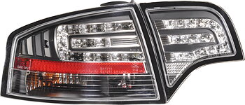 AUDI A4 4D B7 05-08 LED TAILLIGHTS SET BLACK