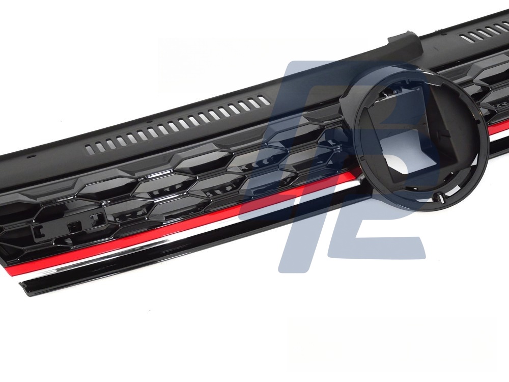 Grille Sport ACC Gloss Black with Red Line for VW Golf 7 2017–2019 - 3