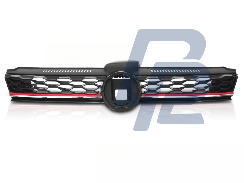 Grille Sport ACC Gloss Black with Red Line for VW Golf 7 2017–2019 - 5
