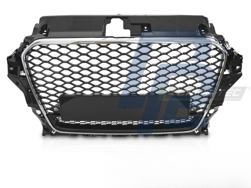 Grille Sport Style Gloss Black/Chrome PDC for Audi A3 8V 2012–2016 - 4