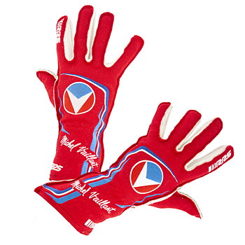 RACING GLOVES FIA RRS MICHEL VAILLANT RED