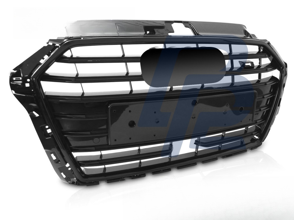 Grille Sport S Style Gloss Black PDC ACC for Audi A3 8V 2017–2020 - 2