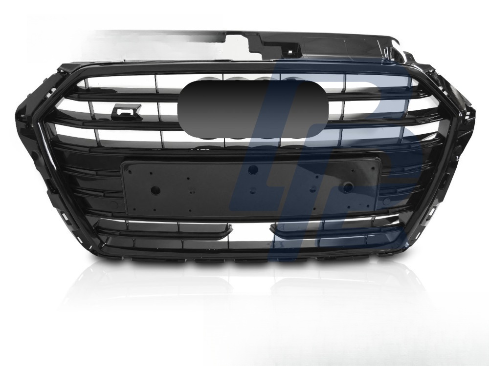Grille Sport S Style Gloss Black PDC ACC for Audi A3 8V 2017–2020 - 3