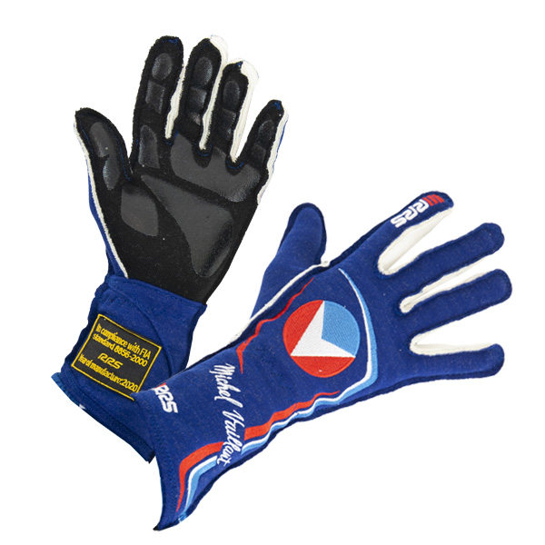 RACING GLOVES FIA RRS MICHEL VAILLANT BLUE - 2