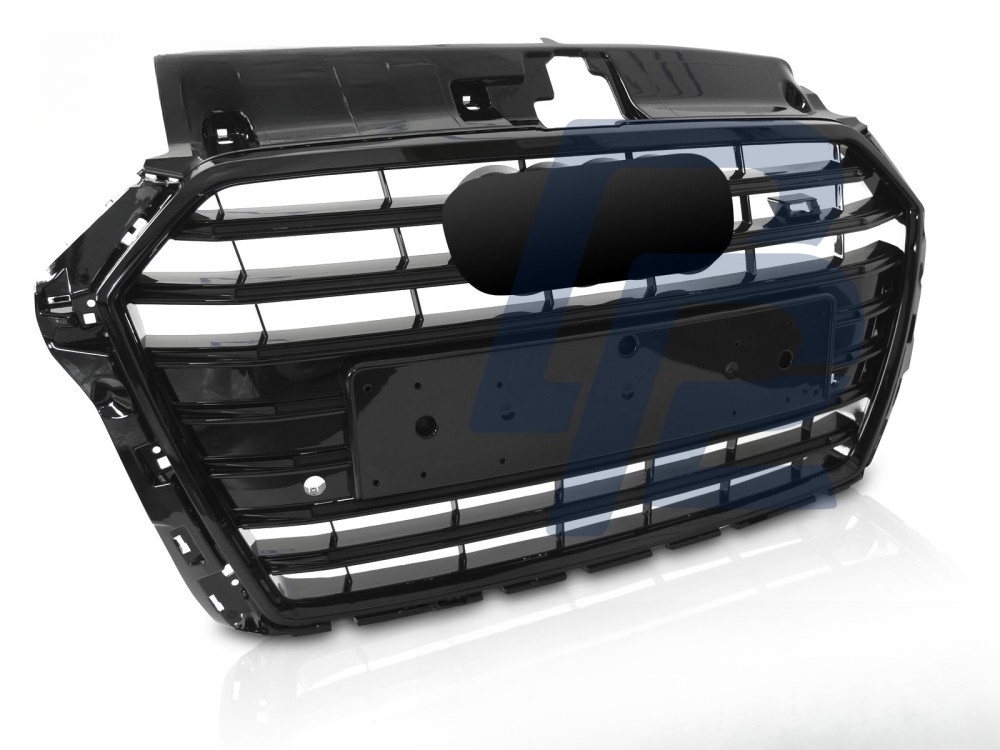 Grille Sport S Style Gloss Black PDC for Audi A3 8V 2017–2020 - 2