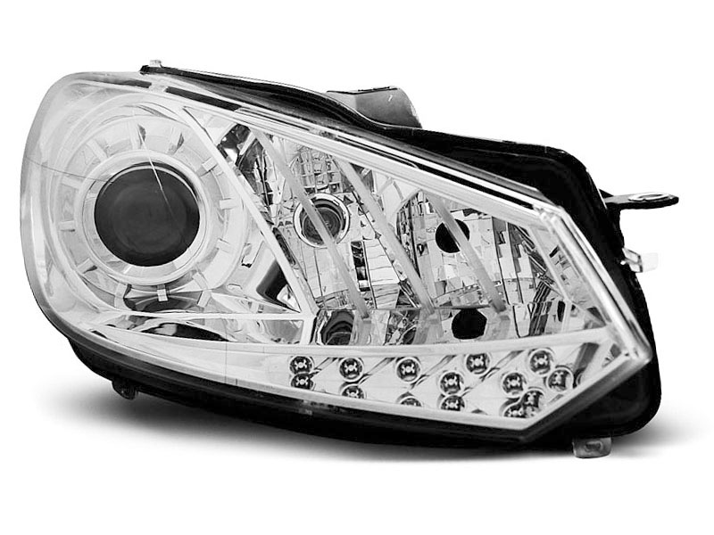HEADLIGHTS VW GOLF 6 10.08- 12 TRU DRL CHROME