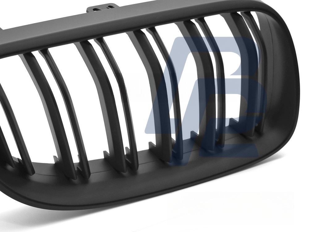 Grille Sport Matt Black Double-Slat for BMW E92 / E93 LCI 2010–2013 - 2