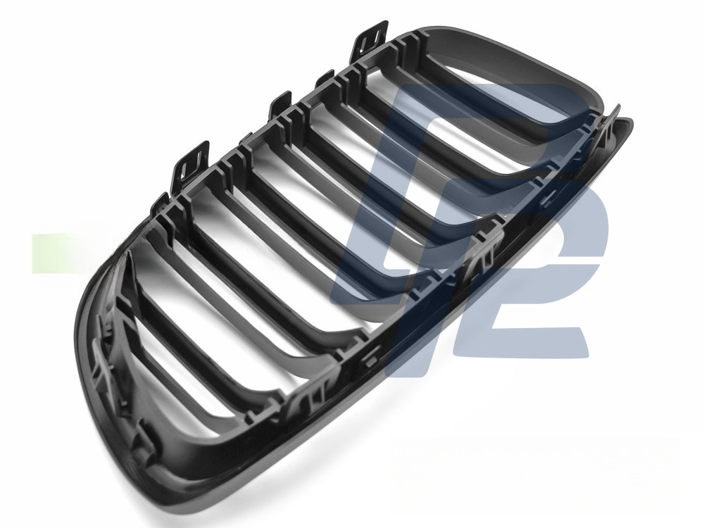 Grille Sport Matt Black Double-Slat for BMW E92 / E93 2006–2010 - 5