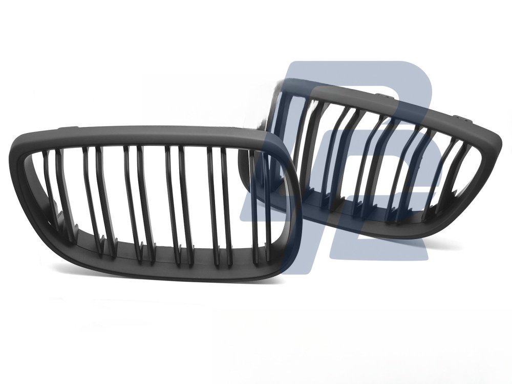 Grille Sport Matt Black Double-Slat for BMW E92 / E93 2006–2010 - 6