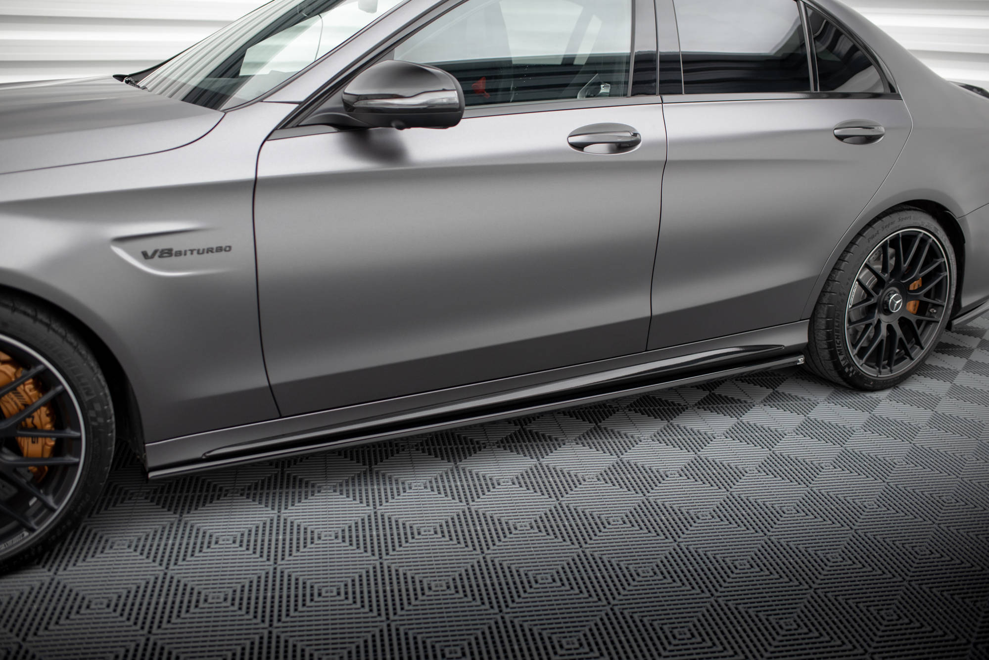 Side Skirts Diffusers Mercedes-AMG C63 Sedan / Estate W205 Facelift - 3
