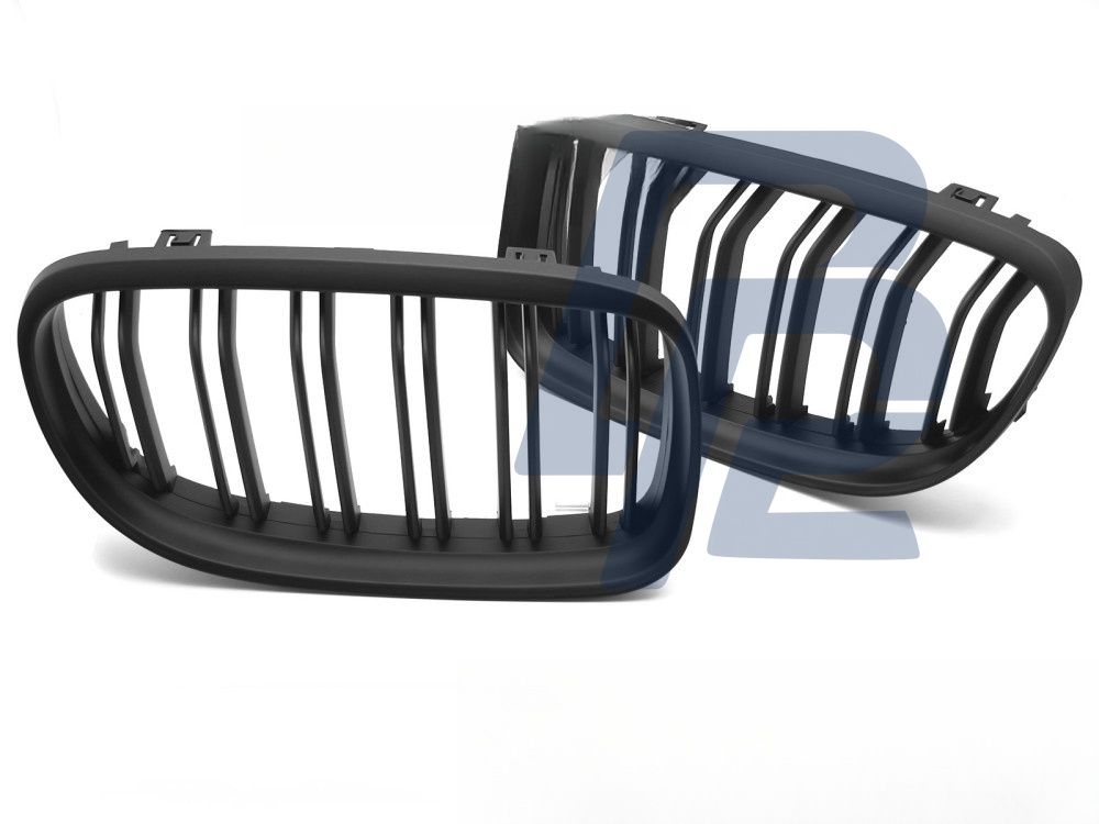 Grille Sport Matt Black Double-Slat for BMW E90 / E91 LCI 2009–2011 - 2