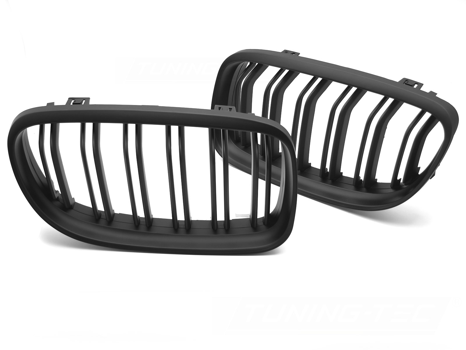 GRILL SPORT SVART MATT DUBBELRIBBAD TILL BMW E90 / E91 LCI 2009-2011
