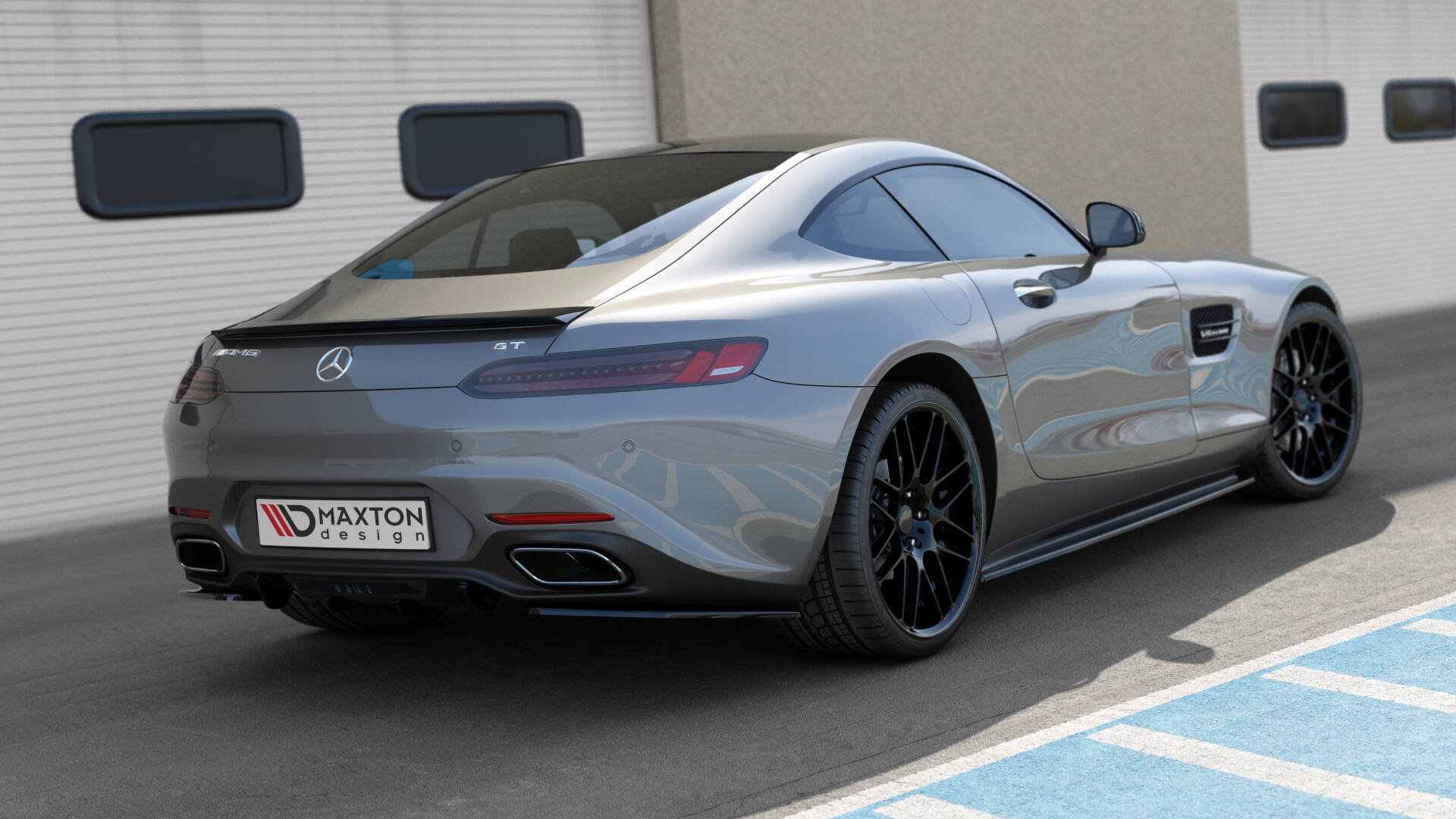 Rear Side Splitters Mercedes-AMG GT / GT S C190 Facelift - 4