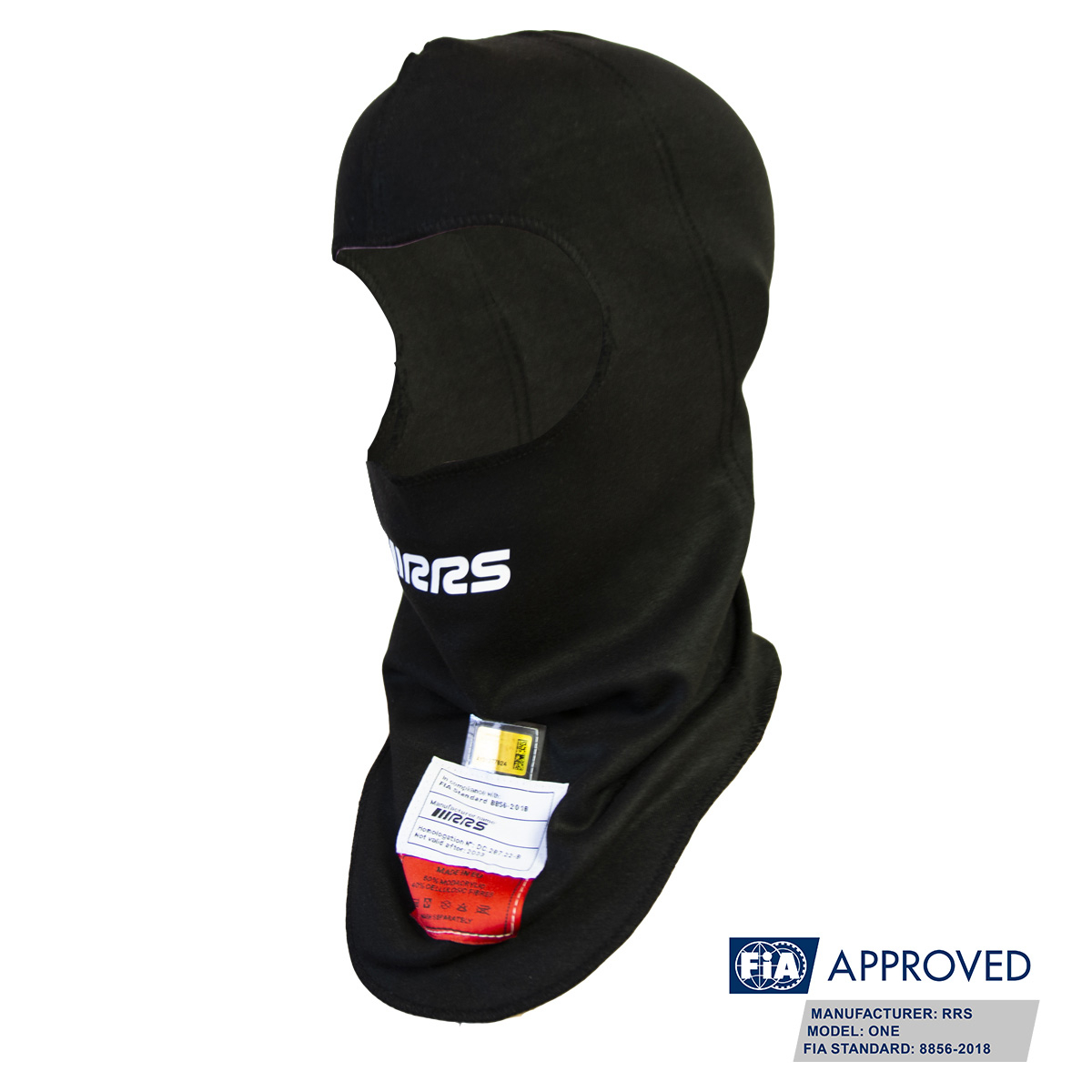 RRS ONE BALACLAVA - BLACK - FIA 8856-2018 - 2