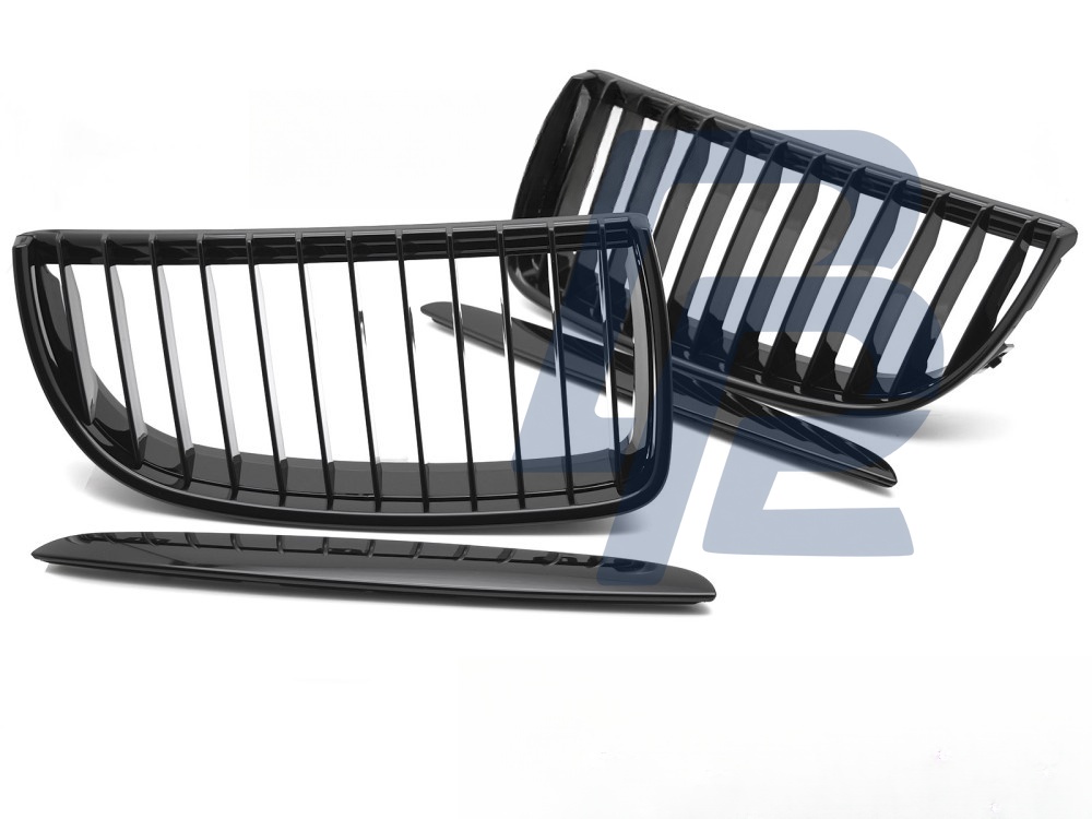 Grille Gloss Black for BMW E90 / E91 2005–2008 - 5