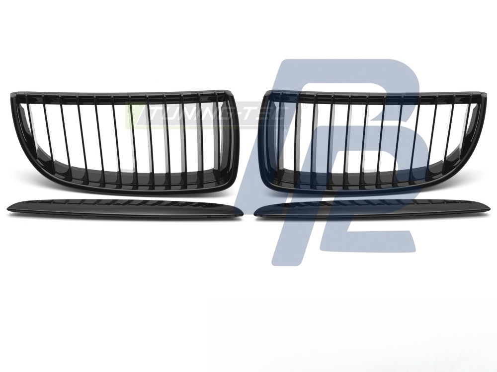 Grille Gloss Black for BMW E90 / E91 2005–2008 - 6