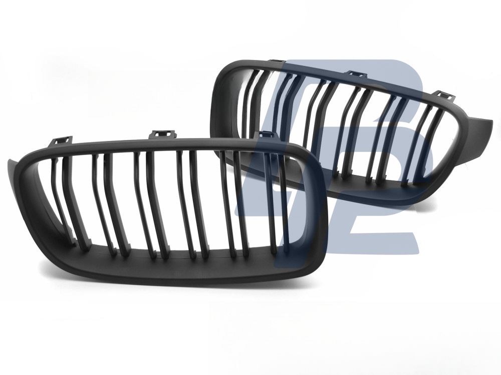 Grille Sport Matt Black Double-Slat for BMW F30 / F31 2011–2018 - 3