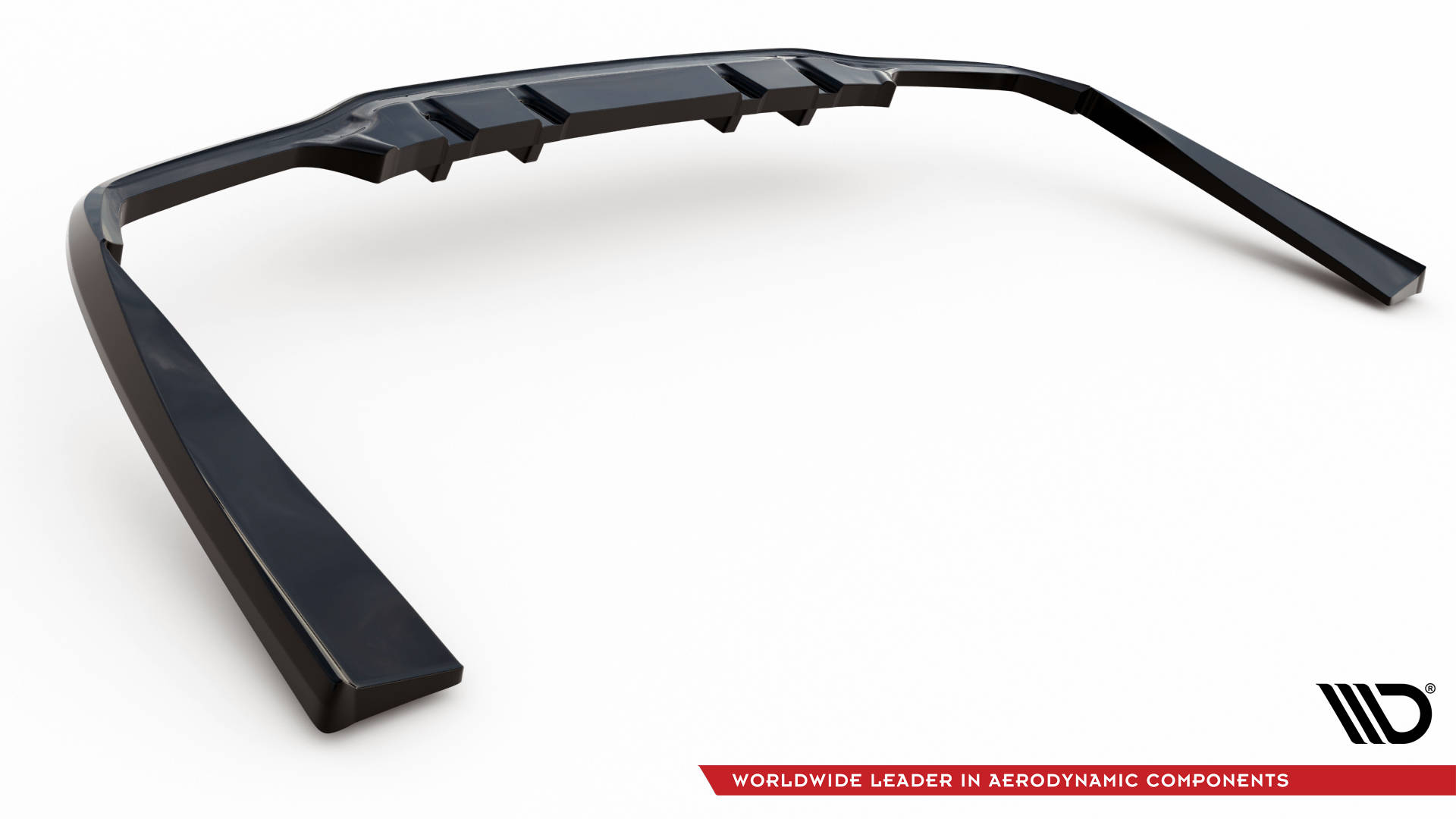 Central Rear Splitter (Vertical Bars) Mercedes-AMG C63 Sedan / Estate W205 Facelift - 7