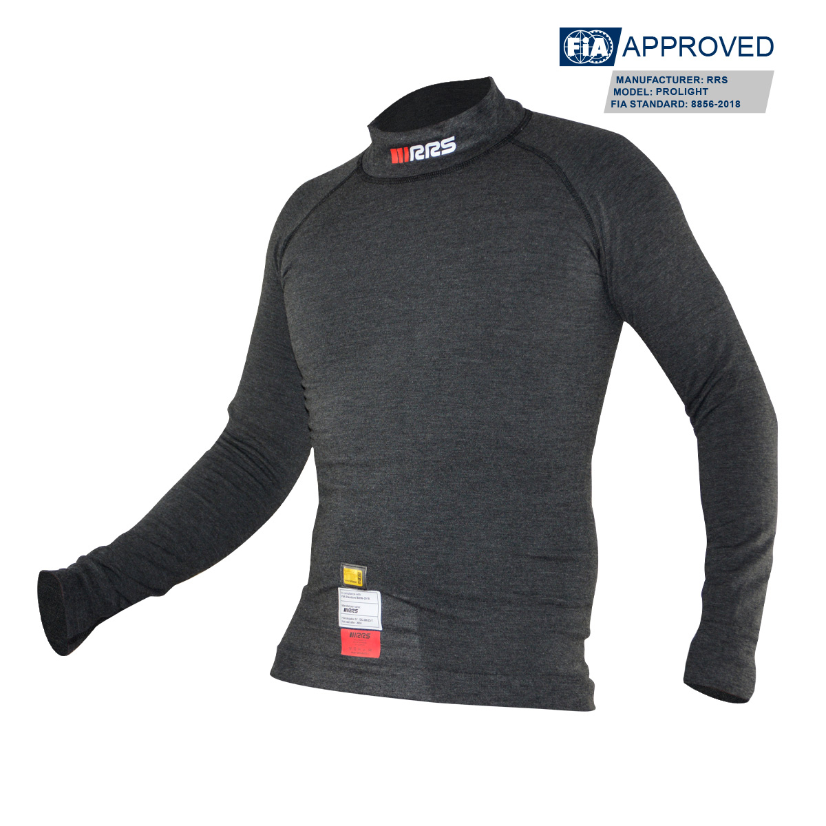 RRS PROLIGHT SWEAT-SHIRT  - BLACK - FIA 8856-2018 - 2