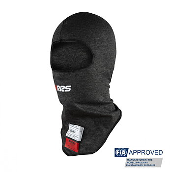 RRS PROLIGHT BLACK BALACLAVA - FIA 8856-2018