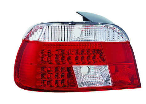BMW 5 E39 4D 96-00 LED BAKLAMPOR SET RÖDA/KLARA
