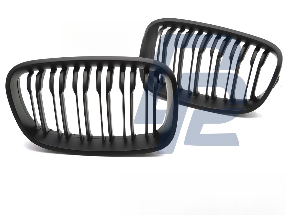 Grille Sport Matt Black Double-Slat for BMW F20 / F21 2011–2014 - 3