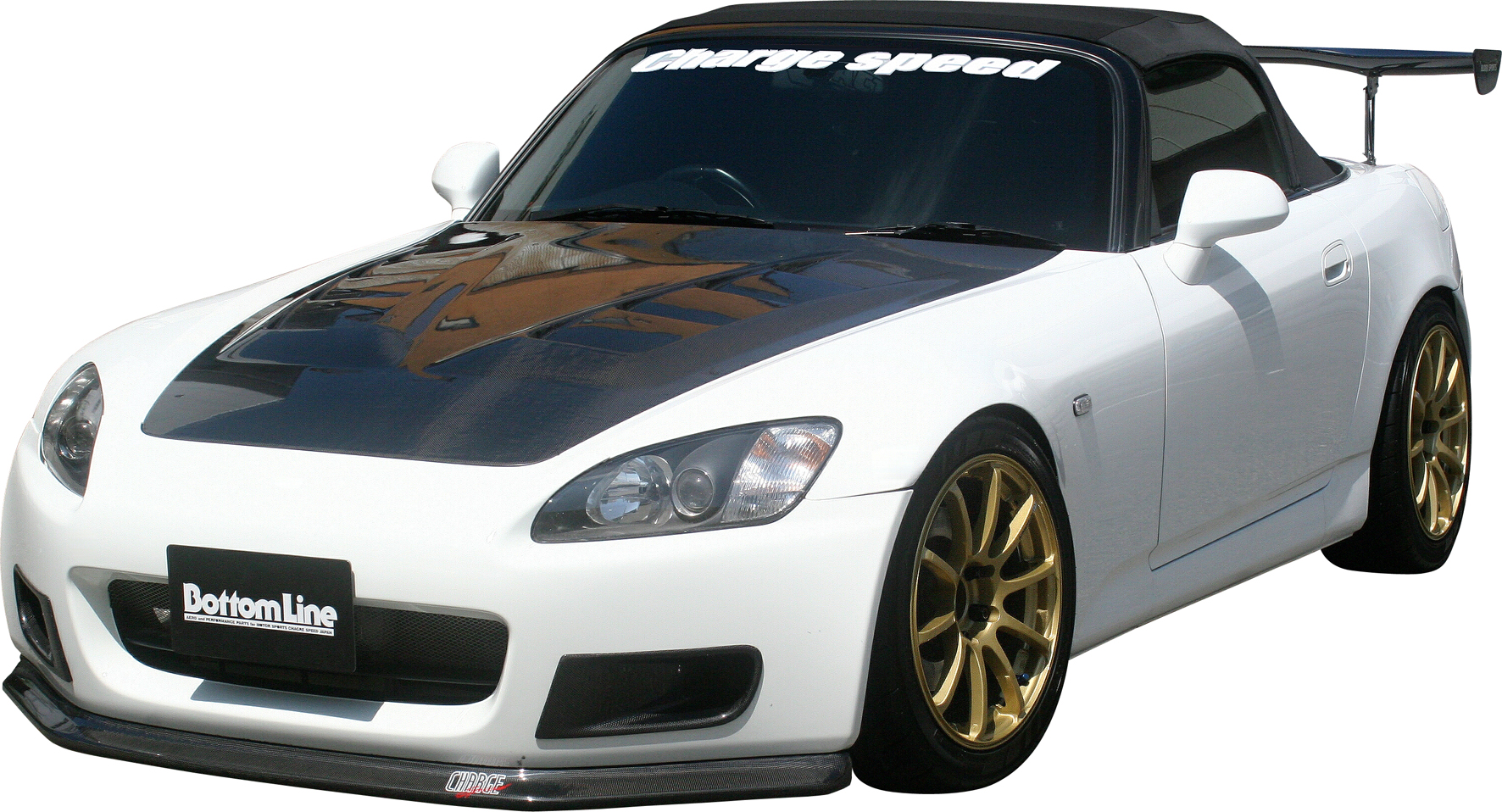 HONDA S2000 AP1 CHARGESPEED FRÄMRE STÖTFÅNGARELÄPP BOTTOML. KOLFIBER