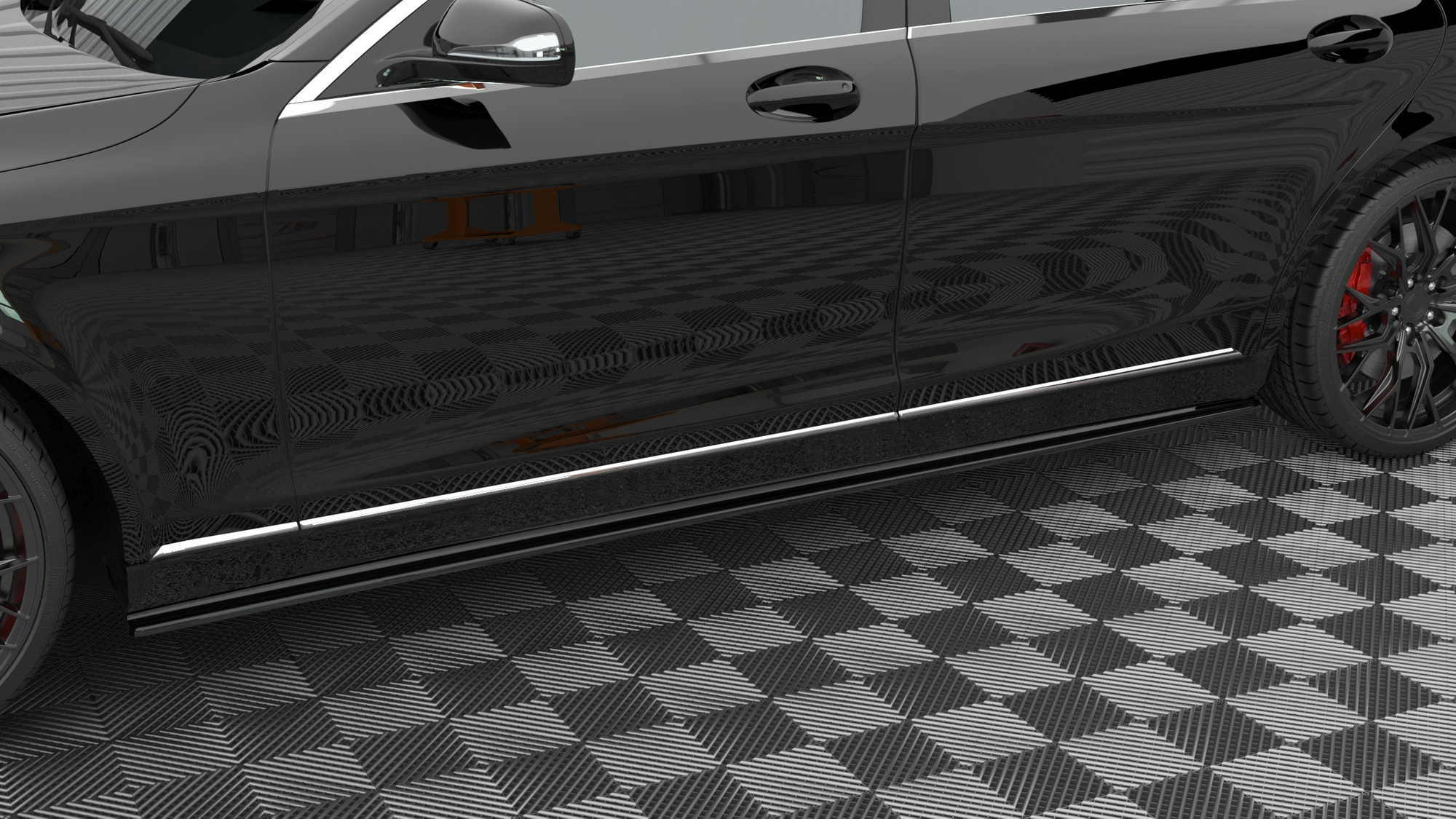 Side Skirts Diffusers Mercedes-Benz S Long W222 - 4