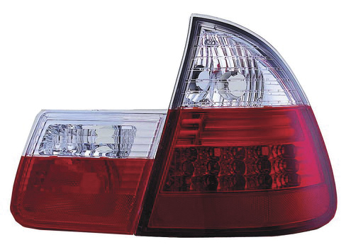BMW 3 E46 TOURING 98-05 LED BAKLAMPOR SET RÖDA/KLARA