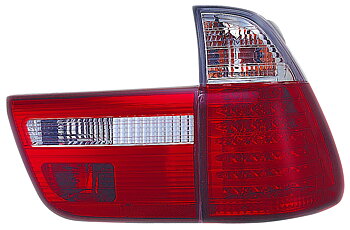 BMW X5 00-02 LED TAILLIGHTS SET RED/CLEAR