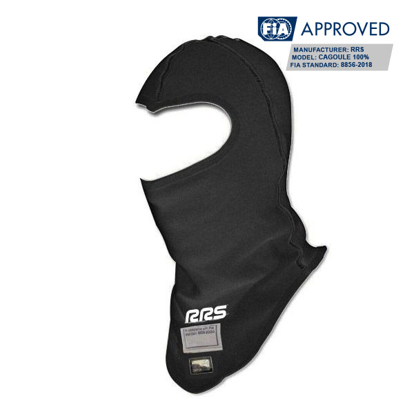 FIREPROOF BALACLAVA RRS BLACK FLEX® - FIA 8856-2018 - 2