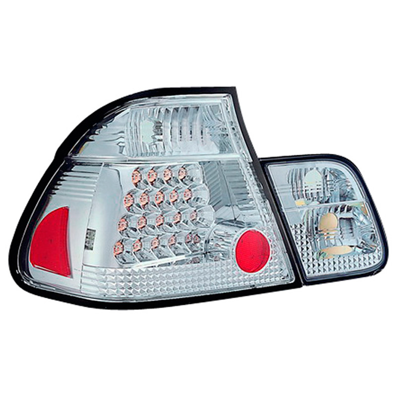 BMW 3 E46 4D 02-05 LED TAILLIGHTS SET CLEAR