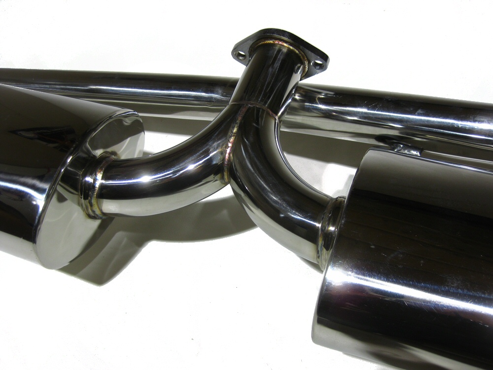 MAZDA RX8 04-09 STAINLESS DUAL TIP CATBACK EXHAUST SYSTEM - 4